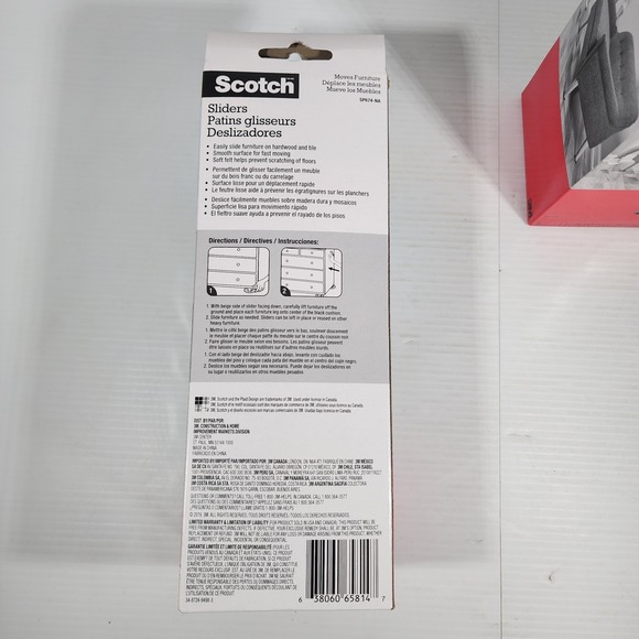 SCOTCH Furniture Sliders / 3.5 inch Round /  16-Pack VALUE PACK -‎ NEW - Picture 6 of 10